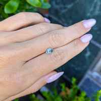 0.82 Ct. Bluish Green Sapphire from Montana Life Style