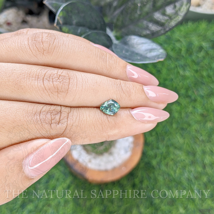 1.61 Ct. Bluish Green Sapphire from Montana