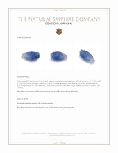 3.48 Ct. Bi Color / Parti Sapphire Crystal from Ceylon (Sri Lanka) Appraisal