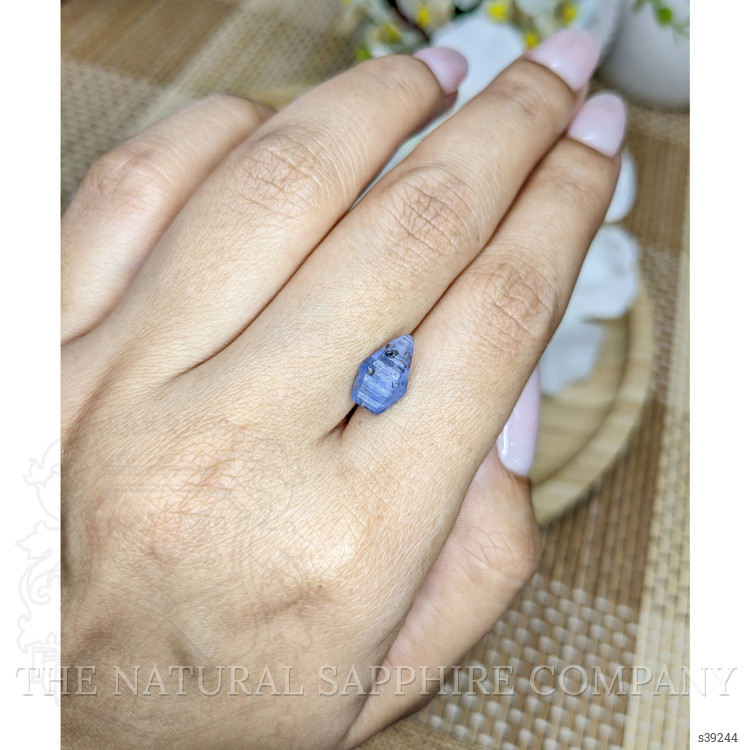 2.76 Ct. Blue Sapphire Crystal from Ceylon (Sri Lanka)