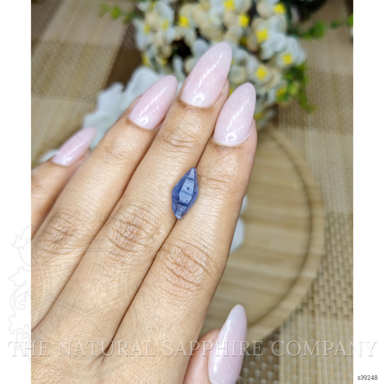 3.71 Ct. Blue Sapphire Crystal from Ceylon (Sri Lanka)