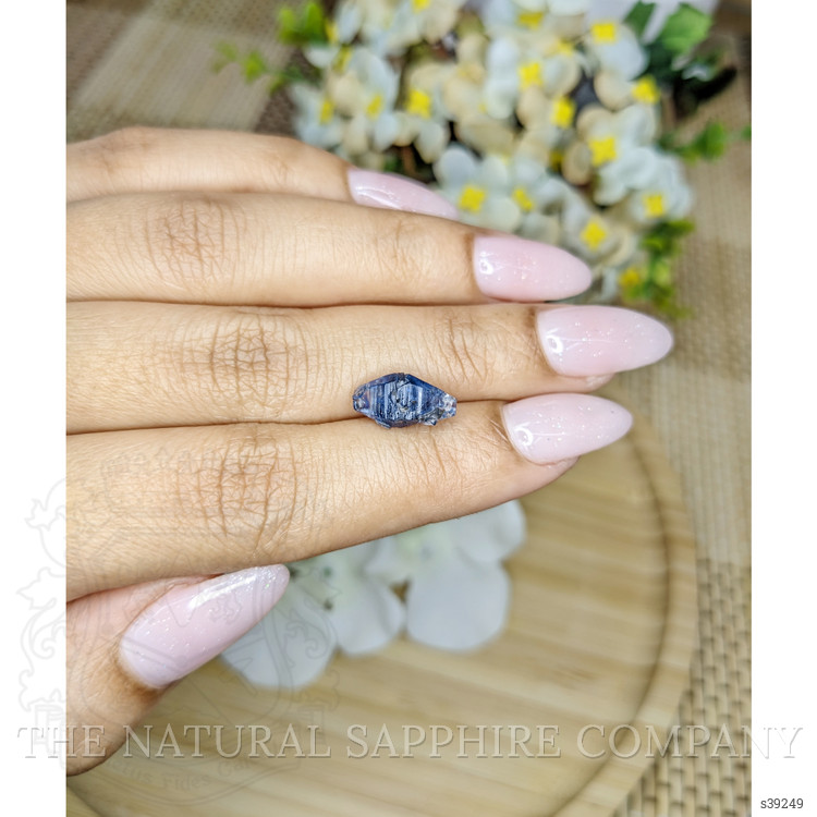 3.30 Ct. Blue Sapphire Crystal from Ceylon (Sri Lanka)