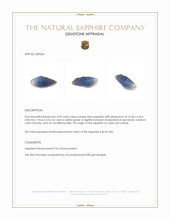 4.94 Ct. Blue Sapphire Crystal from Ceylon (Sri Lanka) Appraisal