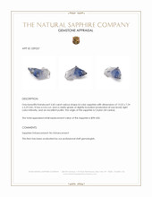 3.60 Ct. Bi Color Sapphire Crystal from Ceylon (Sri Lanka) Appraisal