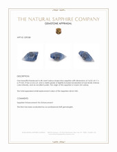 6.48 Ct. Blue Sapphire Crystal from Ceylon (Sri Lanka) Appraisal