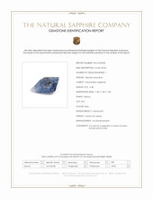 6.48 Ct. Blue Sapphire Crystal from Ceylon (Sri Lanka) Scan Report
