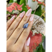 6.48 Ct. Blue Sapphire Crystal from Ceylon (Sri Lanka) Life Style