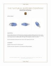4.98 Ct. Blue Sapphire Crystal from Ceylon (Sri Lanka) Appraisal