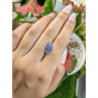 3.61 Ct. Blue Sapphire Crystal from Ceylon (Sri Lanka) Life Style