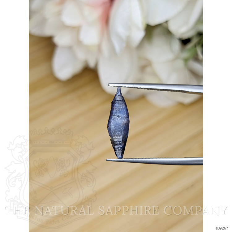 3.19 Ct. Blue Sapphire Crystal from Ceylon (Sri Lanka)