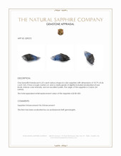 6.33 Ct. Bi Color / Parti Sapphire Crystal from Ceylon (Sri Lanka) Appraisal