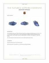 5.48 Ct. Blue Sapphire Crystal from Ceylon (Sri Lanka) Appraisal