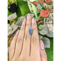 5.48 Ct. Blue Sapphire Crystal from Ceylon (Sri Lanka) Life Style