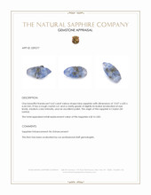 4.62 Ct. Blue Sapphire Crystal from Ceylon (Sri Lanka) Appraisal