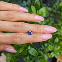 1.58 Ct. Blue Sapphire from Ceylon (Sri Lanka) Life Style