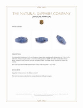 8.67 Ct. Blue Sapphire Crystal from Ceylon (Sri Lanka) Appraisal