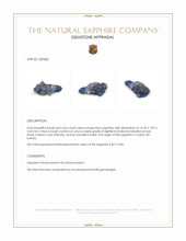 4.66 Ct. Blue Sapphire Crystal from Ceylon (Sri Lanka) Appraisal