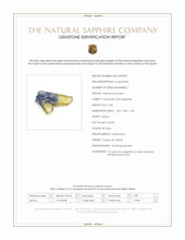3.52 Ct. Bi Color Sapphire Crystal from Ceylon (Sri Lanka) Scan Report