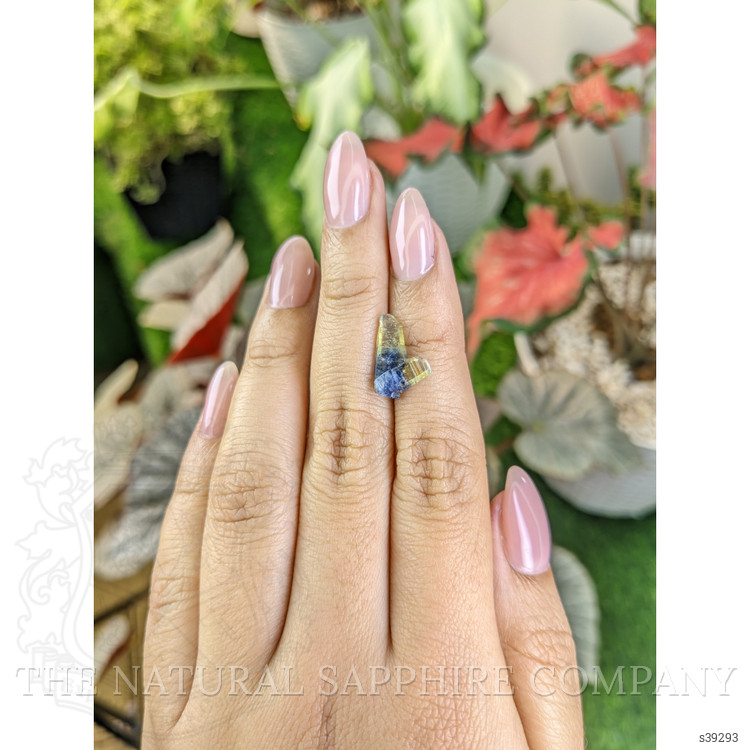 3.52 Ct. Bi Color Sapphire Crystal from Ceylon (Sri Lanka)