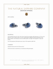6.00 Ct. Blue Sapphire Crystal from Ceylon (Sri Lanka) Appraisal