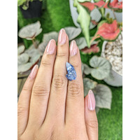 7.93 Ct. Blue Sapphire Crystal from Ceylon (Sri Lanka) Life Style