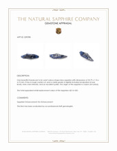 4.56 Ct. Blue Sapphire Crystal from Ceylon (Sri Lanka) Appraisal