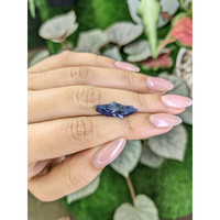 4.56 Ct. Blue Sapphire Crystal from Ceylon (Sri Lanka) Life Style