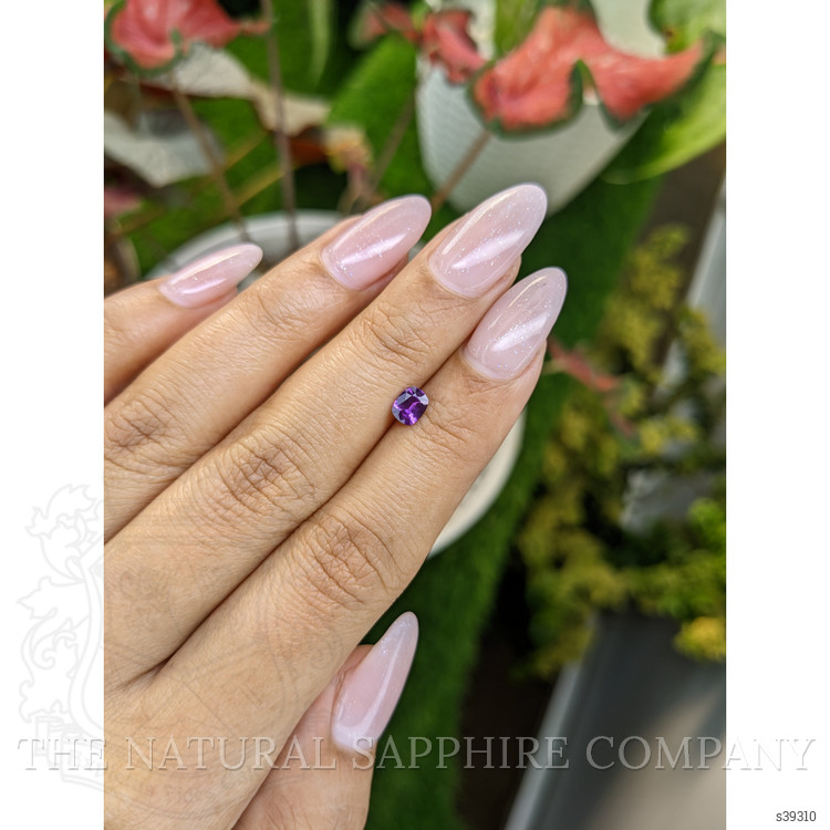 0.44 Ct. Pinkish Purple Sapphire from Ceylon (Sri Lanka)
