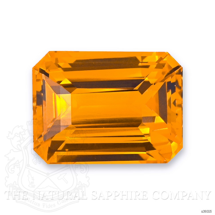 10.08 Ct. Yellowish Orange Sapphire from Ceylon (Sri Lanka)