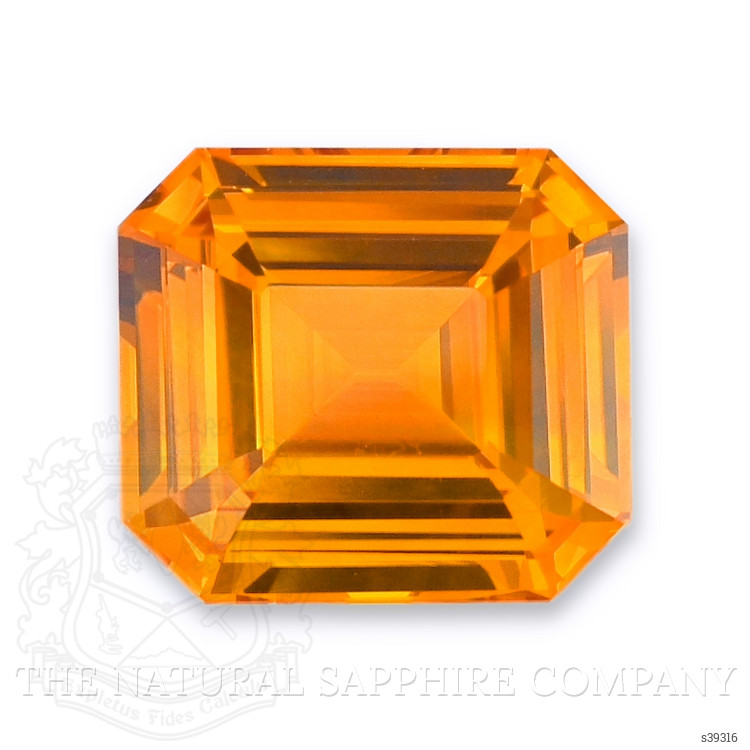 6.19 Ct. Yellowish Orange Sapphire from Ceylon (Sri Lanka)