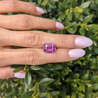 6.08 Ct. Purplish Pink Sapphire from Ceylon (Sri Lanka) Life Style