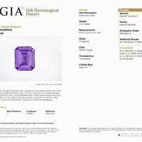 3.04 Ct. Pinkish Purple Sapphire from Madagascar Scan Report
