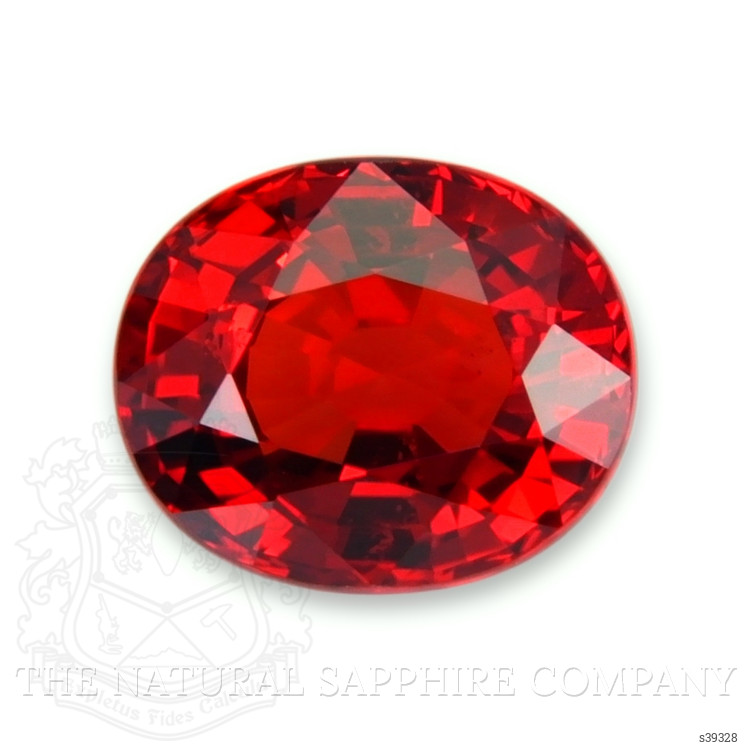1.57 Ct. Reddish Orange Sapphire from Ceylon (Sri Lanka)