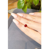 1.57 Ct. Reddish Orange Sapphire from Ceylon (Sri Lanka) Life Style