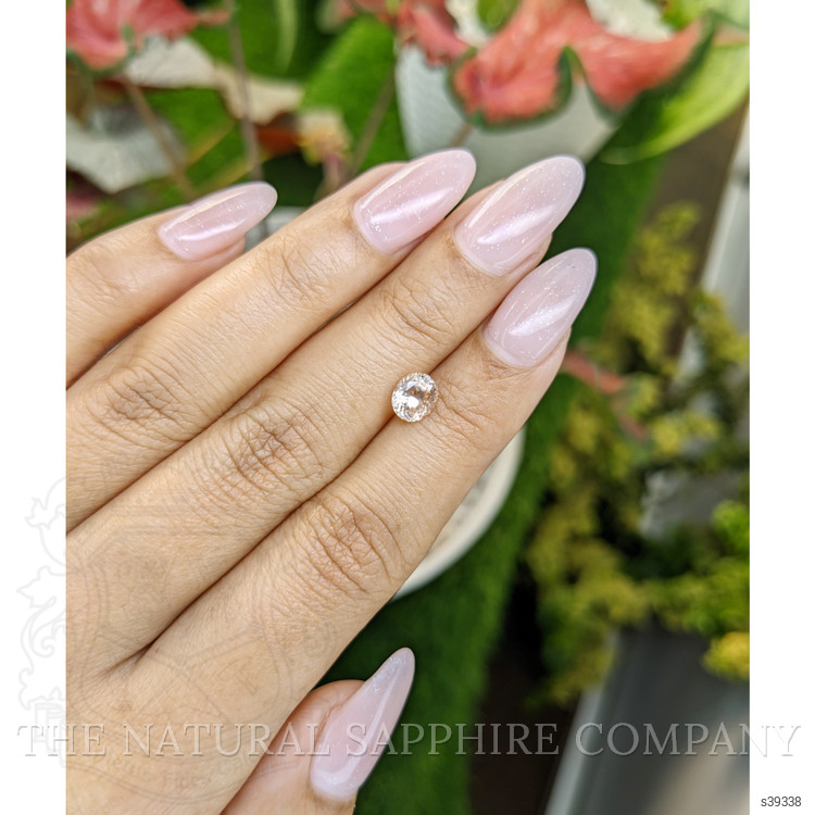 0.97 Ct. Peach Sapphire from Ceylon (Sri Lanka)