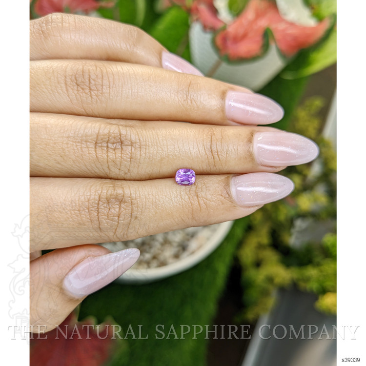 0.57 Ct. Pinkish Purple Sapphire from Ceylon (Sri Lanka)