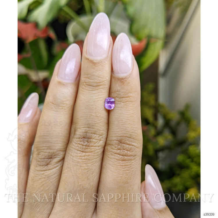 0.57 Ct. Pinkish Purple Sapphire from Ceylon (Sri Lanka)