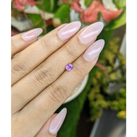 0.57 Ct. Pinkish Purple Sapphire from Ceylon (Sri Lanka) Life Style
