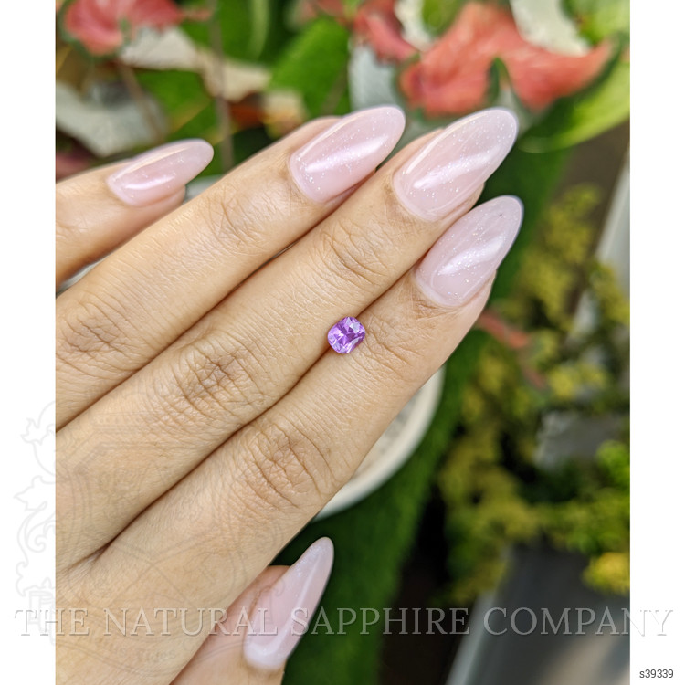 0.57 Ct. Pinkish Purple Sapphire from Ceylon (Sri Lanka)