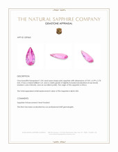 1.04 Ct. Pink Sapphire from Africa Appraisal
