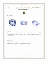 1.04 Ct. Purplish Blue Sapphire from Ceylon (Sri Lanka) Appraisal