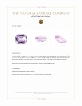 1.11 Ct. Pinkish Purple Sapphire from Africa Appraisal