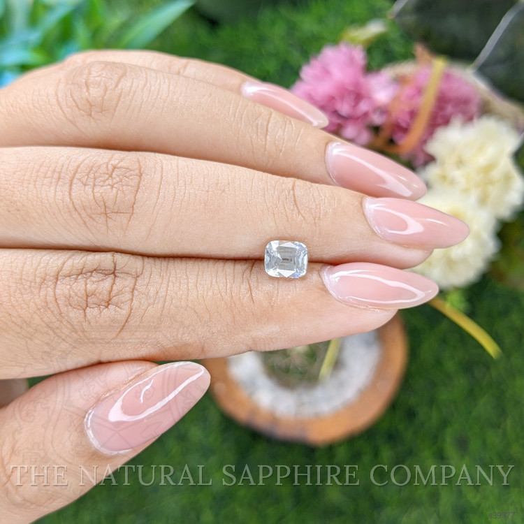 1.27 Ct. White Sapphire from Ceylon (Sri Lanka)