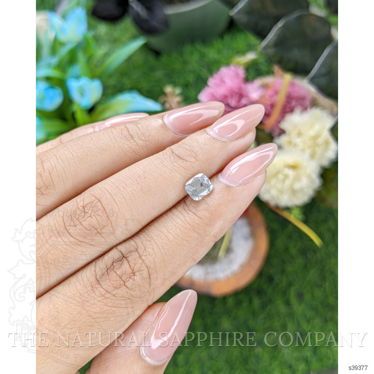 1.27 Ct. White Sapphire from Ceylon (Sri Lanka)