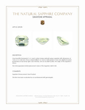 1.61 Ct. Yellowish Green Sapphire from Africa Appraisal