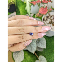 1.21 Ct. Violet Sapphire from Ceylon (Sri Lanka) Life Style