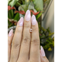 1.16 Ct. Peach Sapphire from Ceylon (Sri Lanka) Life Style