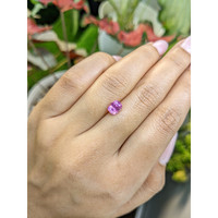 1.58 Ct. Purplish Pink Sapphire from Ceylon (Sri Lanka) Life Style