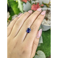 3.61 Ct. Blue Sapphire from Ceylon (Sri Lanka) Life Style