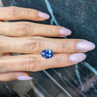 3.50 Ct. Blue Sapphire from Ceylon (Sri Lanka) Life Style